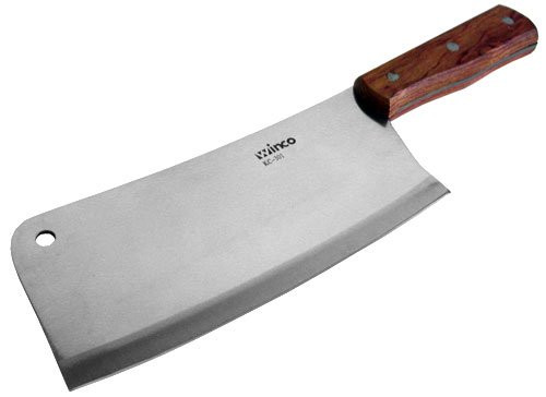 Winco KC-301 Heavy Duty Cleaver, 8"