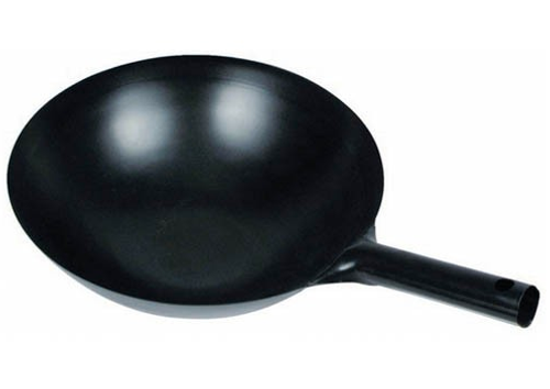 Winco WOK-34 14" Chinese Wok, Black Carbon Steel