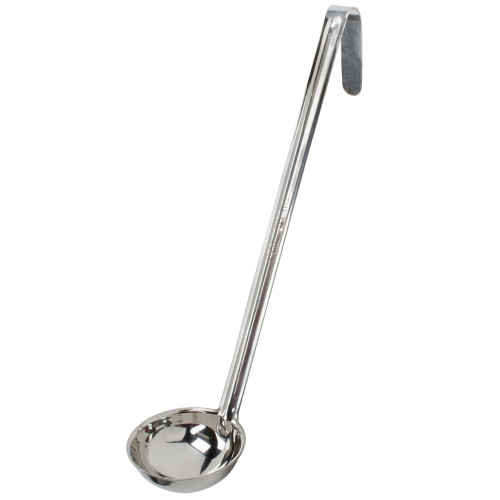 Winco LDI-2 2 oz. One-Piece Stainless Steel Ladle