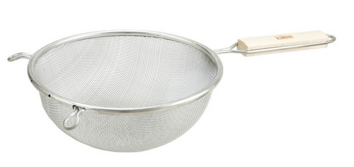 Winco MST-6S 6 1/4" Medium Tin Single Mesh Strainer
