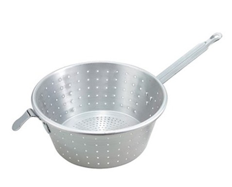 Winco ASS-09 4-1/2 Qt. Aluminum Spaghetti Cooker / Strainer