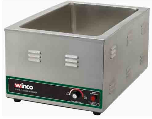 Winco FW-S600 12" x 20" Countertop Food Cooker / Warmer - 120V, 1500W