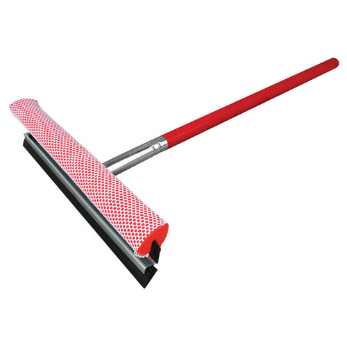 Winco WSS-12 12" Window Squeegee and Sponge with 18" Handle