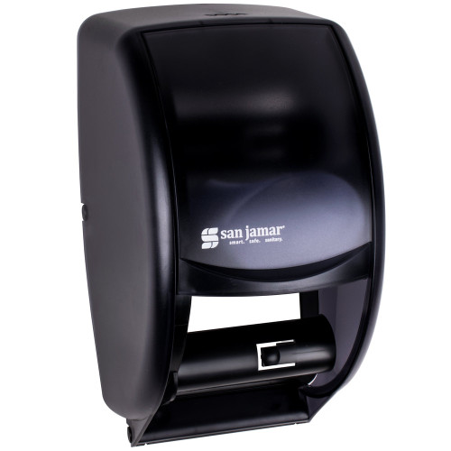 San Jamar R3500TBK Duett Toilet Tissue Dispenser - Black Pearl