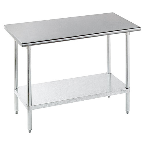 24" x 48" 18-Gauge Stainless Steel Commercial Work Table with Undershelf