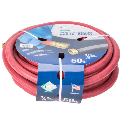 Teknor Apex 724-311 50' Red Commercial Hot Water Hose