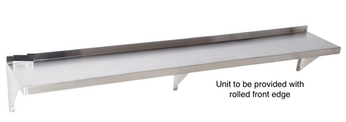 Stainless Steel Wall Shelf - 18" x 84" 