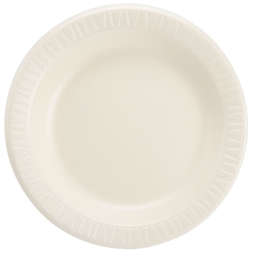 Dart Solo 10PHQR Quiet Classic 10 1/4" Honey Laminated Round Foam Plate - 125 / Pack