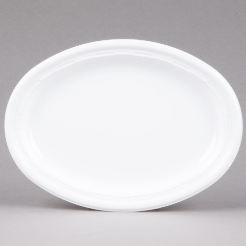 Dart Solo 11PRWF 11" White Famous Service Impact Plastic Platter 125 / Pack