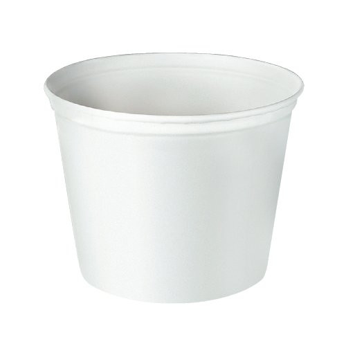 Dart Solo 10T3-N0199 Waxed Double-Wrapped Paper Bucket, 165 oz. Capacity, White (Case of 100)