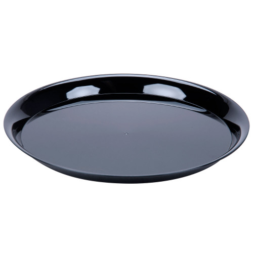 12" Round Catering Tray - Black