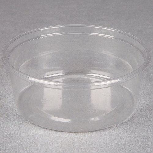 WNA Comet APCTR08 8 oz. Clear Plastic Round Deli Container