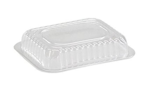 Clear Dome Lid for 1 lb. Oblong Foil Pan - 1000 / Case - PL105