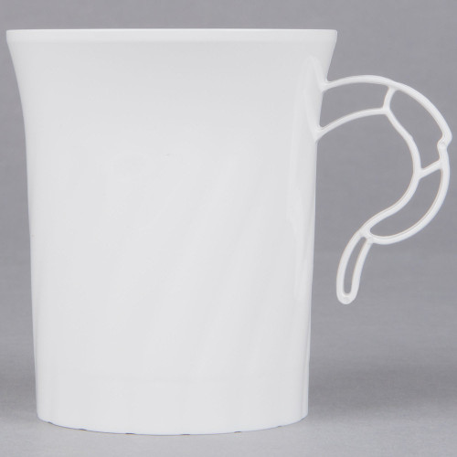 WNA Comet CWM8192W Classicware 8 oz. White Plastic Coffee Cup