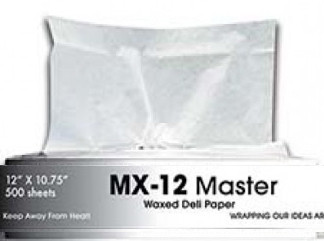 12" x 10 3/4" Interfolded Deli Wrap Wax Paper