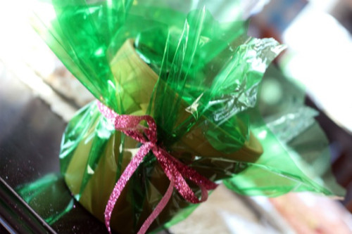 40" x 100' Green Cellophane Wrap Roll 