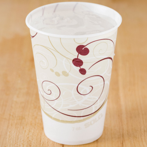 Solo R7N-J8000 Symphony 7 oz. Wax Treated Paper Cold Cup - 2000/Case