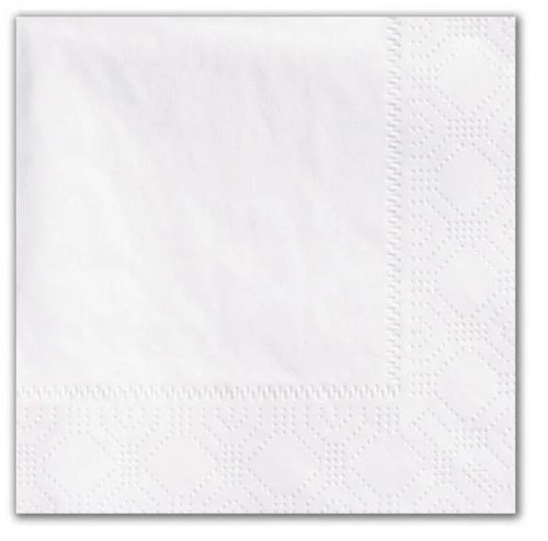 White Beverage / Cocktail Napkin - 3000 / Case - BEV-2