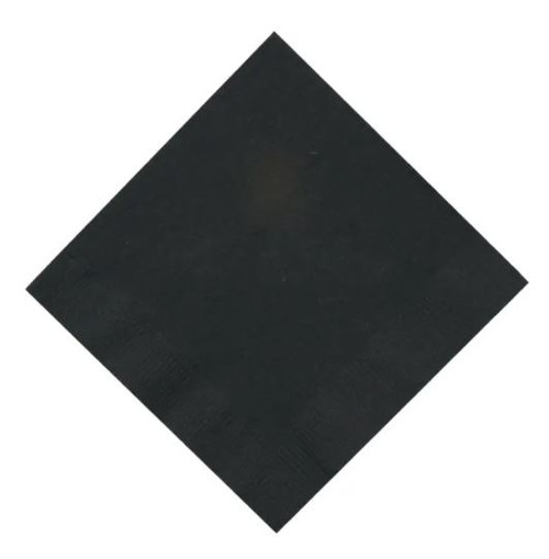 Black Beverage / Cocktail Napkin - 1000 / Case - BEV-BK