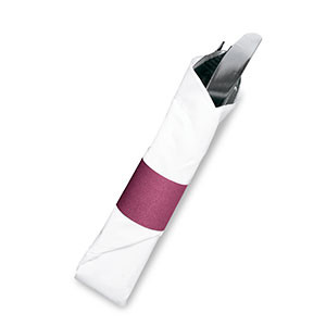 Royal Paper RNB20MN Burgundy Self-Adhering Paper Napkin Band - 2500 / Box