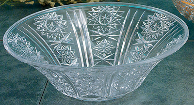 Novelty Crystal 400 2.3 Qt Simulated Crystal Fruit Bowl