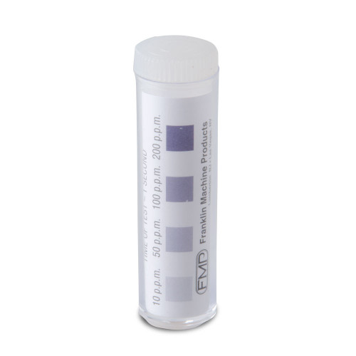 FMP 142-1362 SK-TWC-Chrome Chlorine Sanitizer Test Strips - 100/Vial