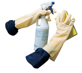 Impact 8118L Unlined Latex Reusable Glove, Large - Pair