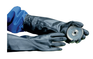 Impact 8333L Long-Sleeve Flock Lined Neoprene Reusable Glove, Large - Pair