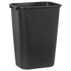 Rubbermaid 2957BK Large 41 Qt Wastebasket