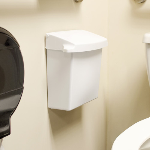 Rubbermaid 6140 Sanitary Napkin Receptacle (FG614000WHT)