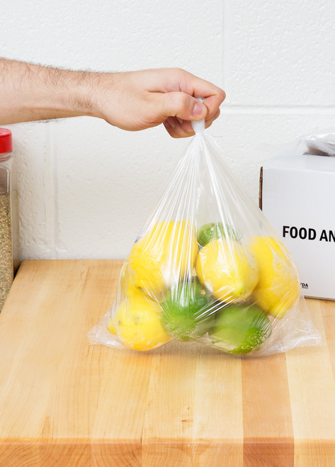 10" x 14" Plastic Food Bag On A Roll - 1000/Case