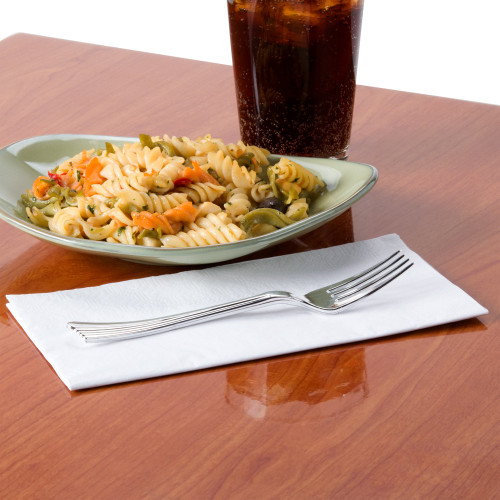 17" x 17" 3-Ply Premium White Dinner Napkin - 2000/Case