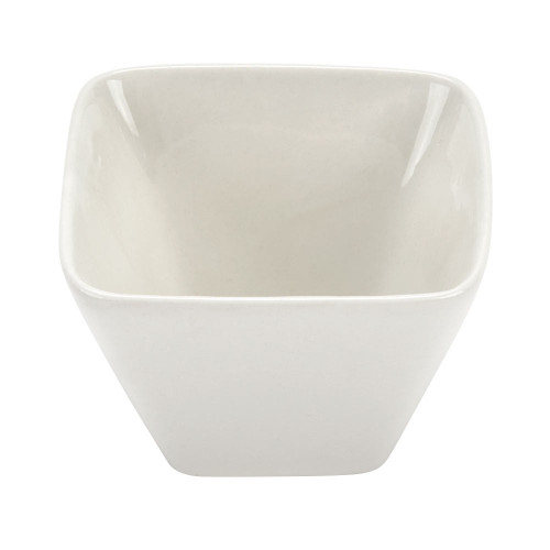CAC KSE-DB3 4 oz. White Square Porcelain Sauce Cup