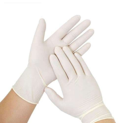 Medium Powder-Free Disposable Latex Gloves for Foodservice - LATEX-PFM