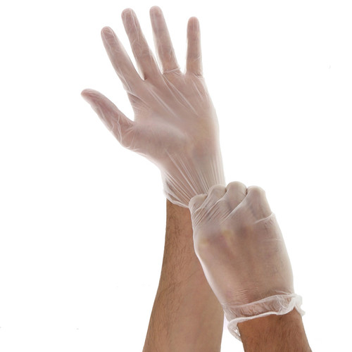 Small Powder-Free Disposable Vinyl Gloves for Foodservice - VINYL-PFS
