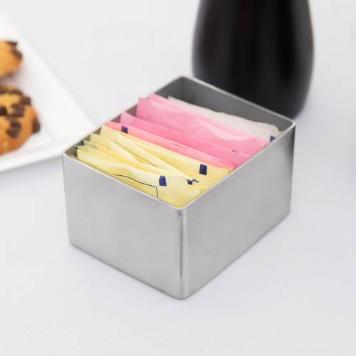 American Metalcraft SSPH4 2-3/4" x 3-3/4" Satin Finish Stainless Steel Sugar Packet Holder