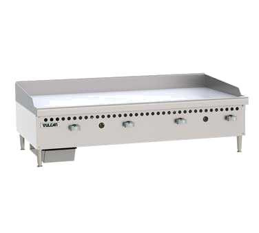 Vulcan VCRG48-M1 Natural Gas 48" Countertop Griddle with Manual Controls - 100,000 BTU