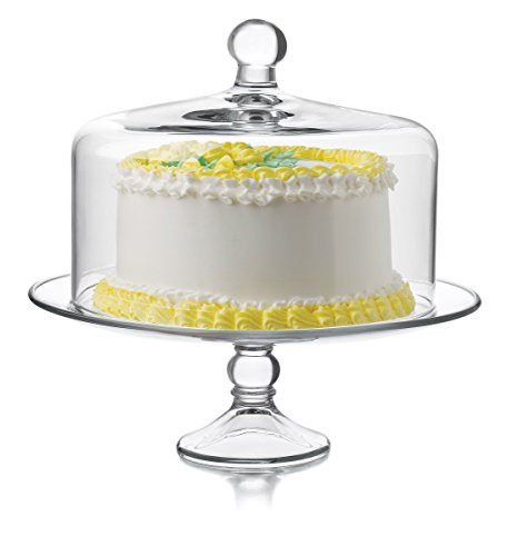 Libbey 55782 Glass Cake Plate w/ Dome Set