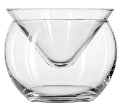 Libbey 70855 5.75 oz. Martini Chiller Set - L70855