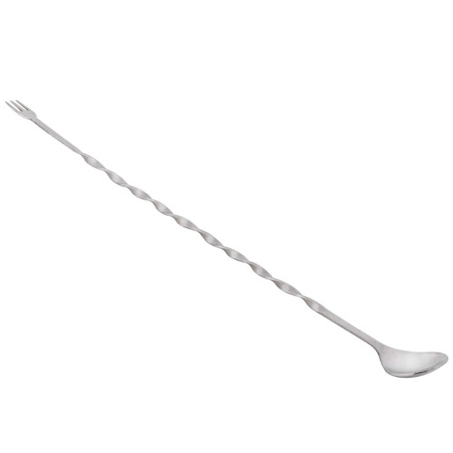 Tablecraft H504K 17 1/2" Bar Mixing Spoon with Fork