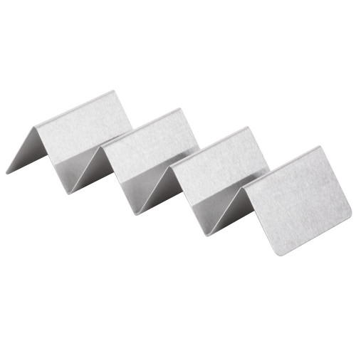 Winco TCHS-34 Stainless Steel Taco Holder with 3 or 4 Compartments