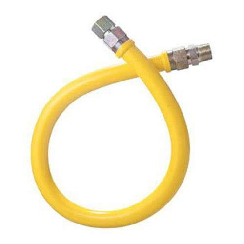 Dormont 1675NPFS48 48" Stainless Steel Stationary Foodservice Gas Connector Hose - 3/4" Diameter