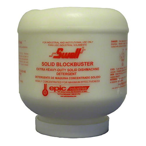 Epic Industries EPS232 Blockbuster Extra Heavy-Duty Solid Dish Machine Detergent - Four 8 Lb Cans / Cs
