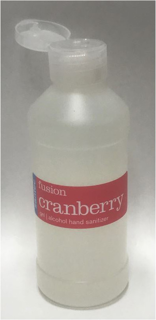 SANTEC Cranberry 8 oz Bottle Gel Hand Sanitizer, 62% Ethanol Alcohol