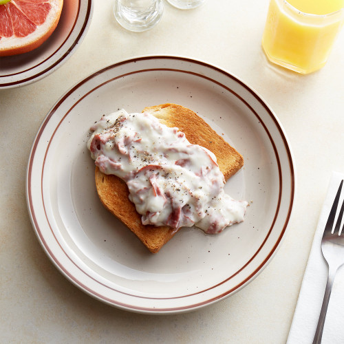 CAC AZ-9 9 1/2" Brown Speckle Narrow Rim Stoneware Plate - 24/Case