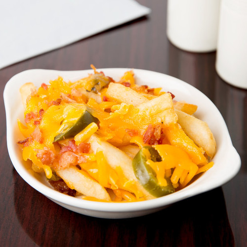 CAC EGD-8 8 oz. Bone White Stoneware Shirred Egg Dish