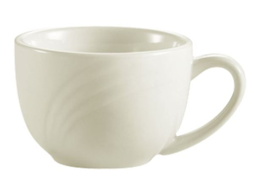 CAC GAD-54 Garden State 3.5 oz. Bone White Porcelain Espresso / Bob Cup - 36/Case