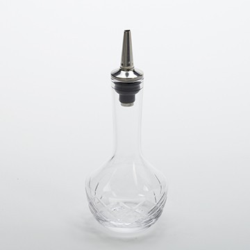 American Metalcraft BBC2 4 oz. Diamond Glass Bitters Bottle - BBC2