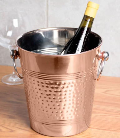 American Metalcraft WB8C Hammered Copper Wine Bucket - WB8C