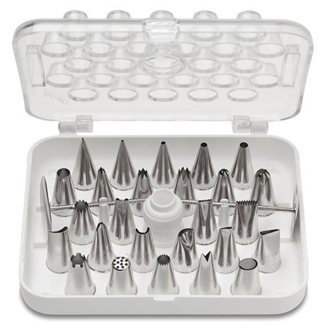 Ateco 782 29-Piece Stainless Steel Pastry Tube Decorating Set (August Thomsen) - AT782